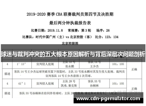 球迷与裁判冲突的五大根本原因解析与背后深层次问题剖析