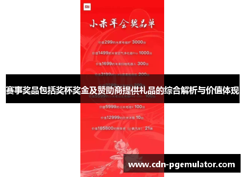 赛事奖品包括奖杯奖金及赞助商提供礼品的综合解析与价值体现